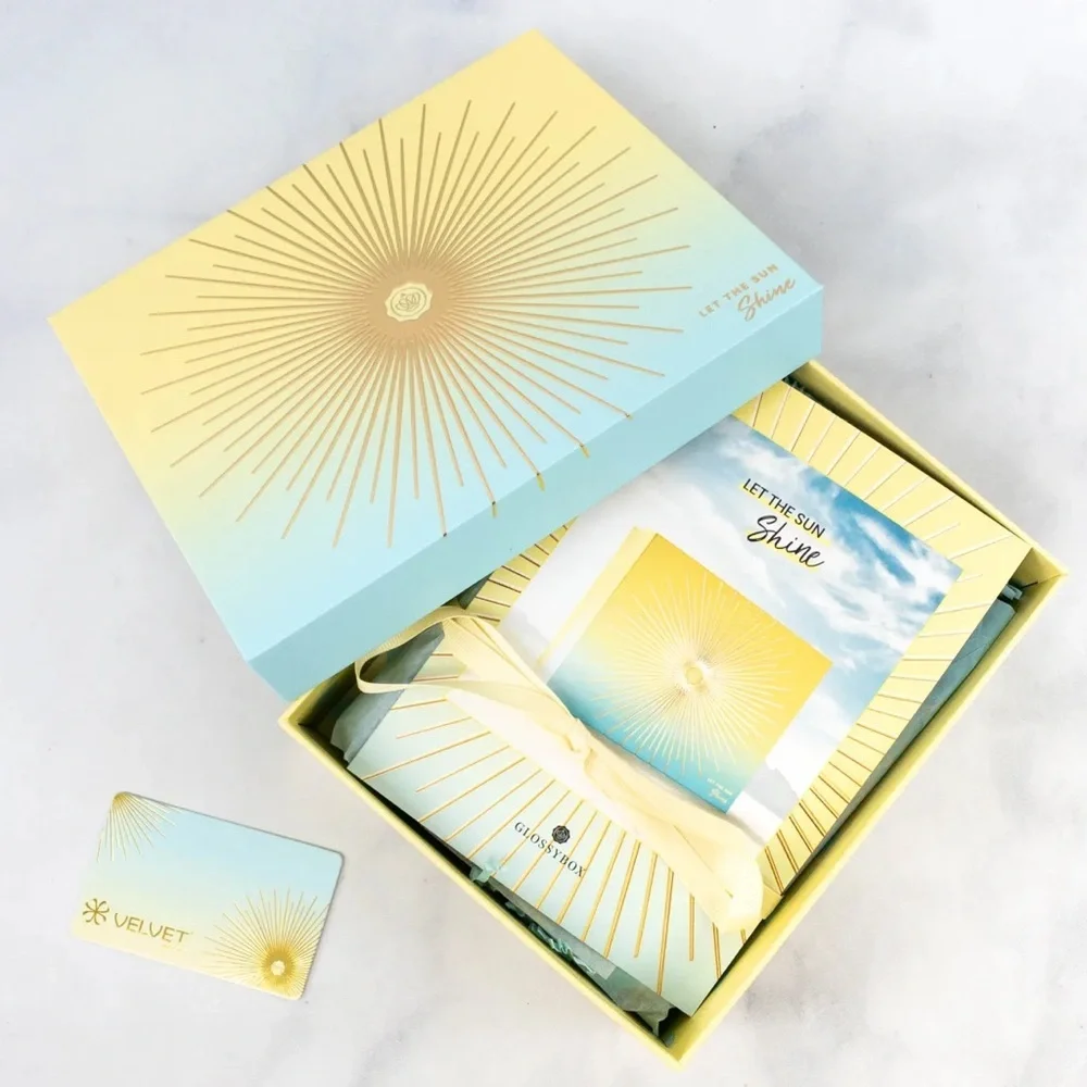 GLOSSYBOX LET THE SUNSHINE BEAUTY BOX $150 VALUE (NEW WITH TAGS)